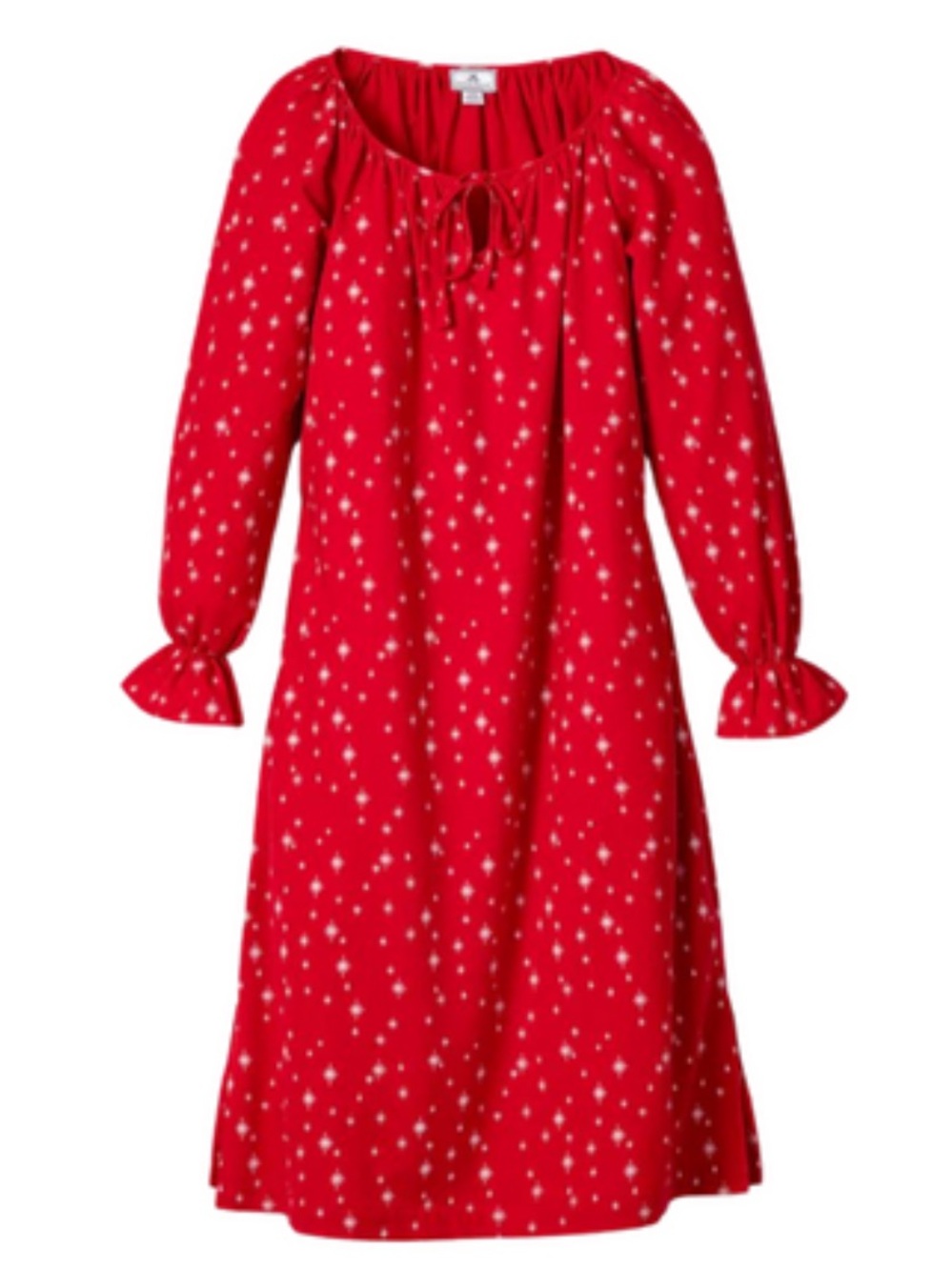 Petite plume woman’s NWT Delphine cotton night gown red w white star print sz m
